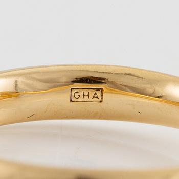 Ring 18K guld med briljantslipad diamant ca 0.97 ct.