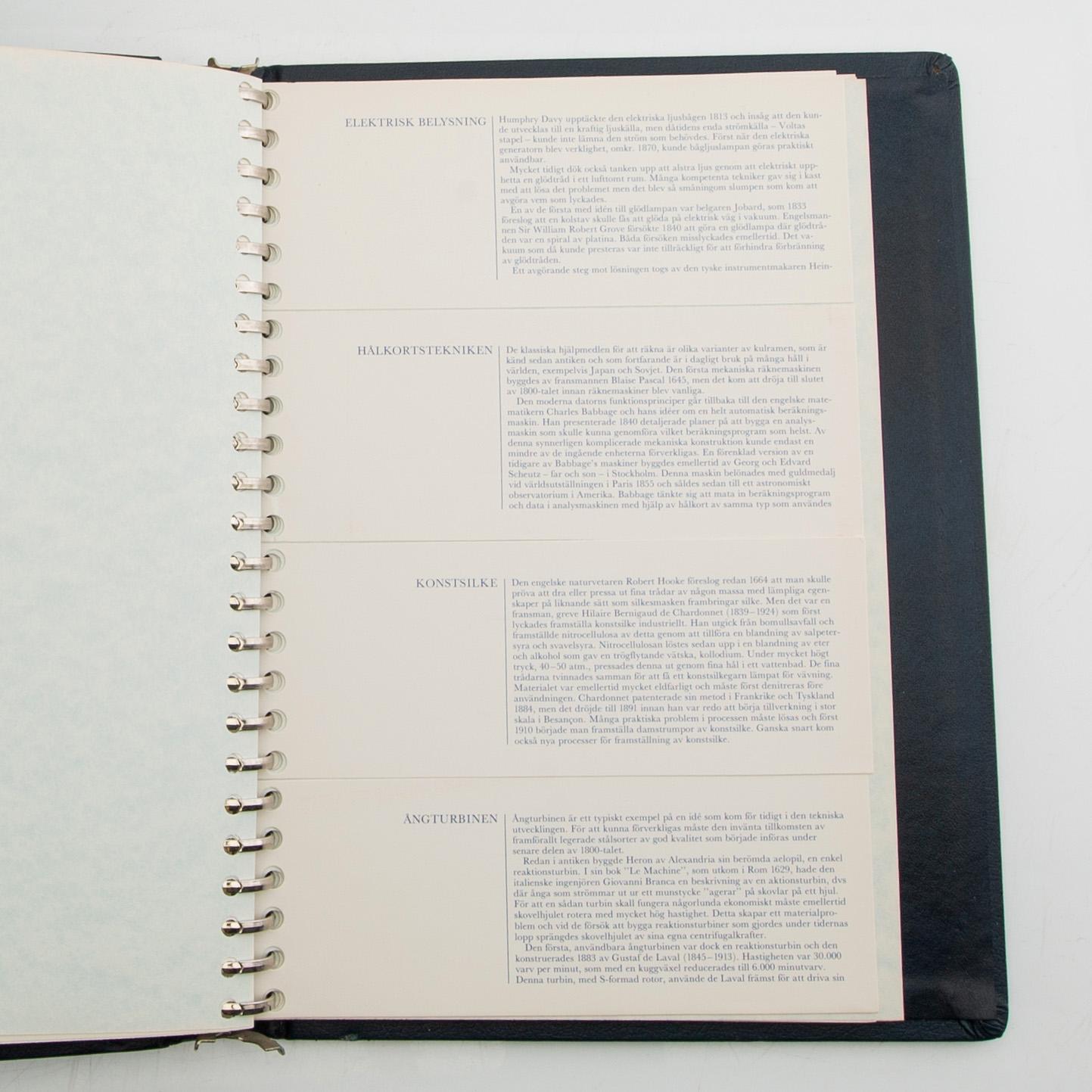 Minnesmyntsamling, 100 st, sterlingsilver, "Mänsklighetens 100 största uppfinningar", Franklin Mint.