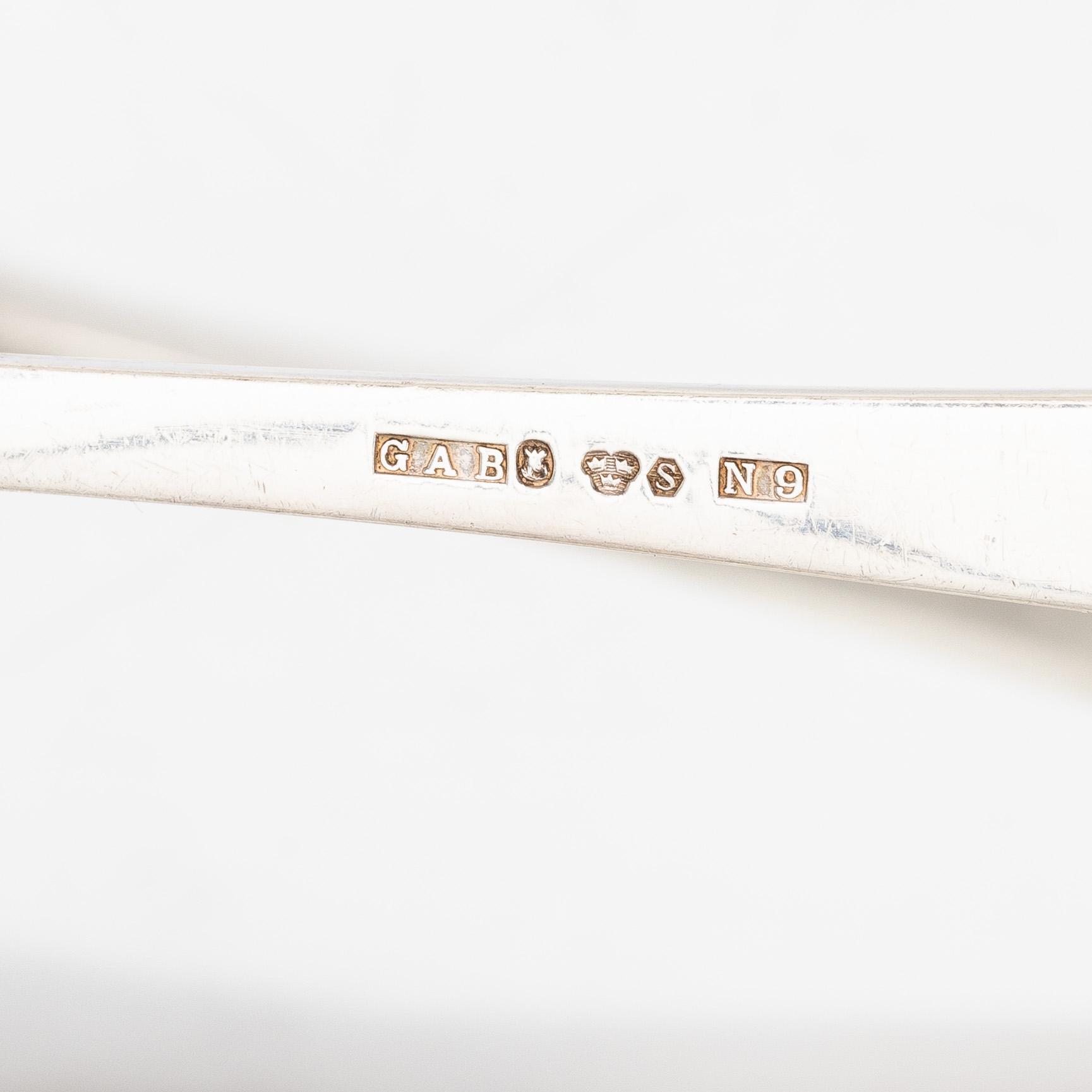 Cutlery, 17 pieces, silver.