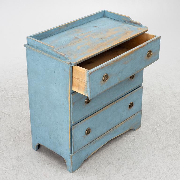 A 19th century chest of drawers.