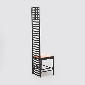Charles Rennie Mackintosh, a 'Hill house 1' chair for Cassina, designed in 1902.