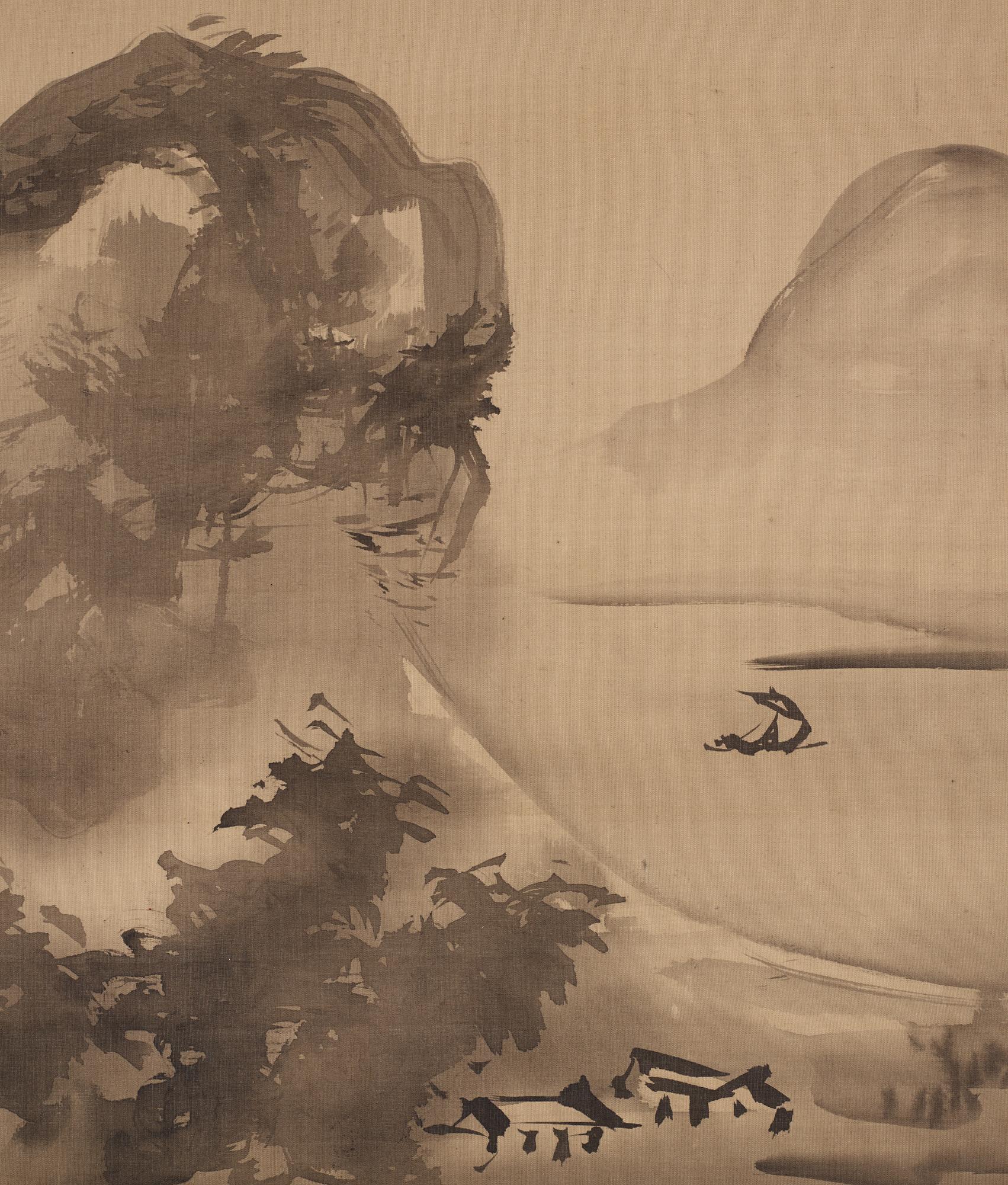 Two japanese hanging scrolls, 20th century.