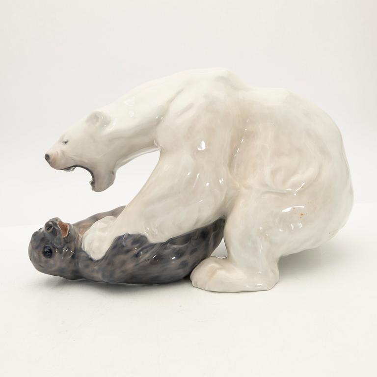 Knud Kyhn, figurin, porslin, Royal Copenhagen, Danmark.