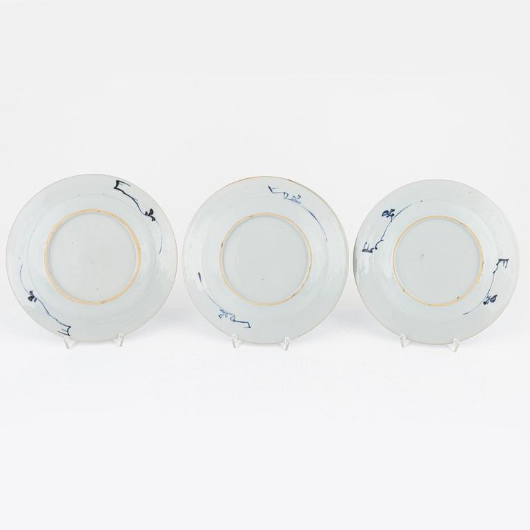 Twelve porcelain plates, China, Qianlong (1736-95).