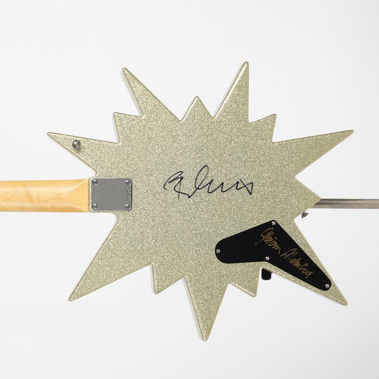 Malmberg, ABBA Star Guitar, Limited Edition, 45/50, signed by Björn Ulvaeus and Göran Malmberg, 2014.