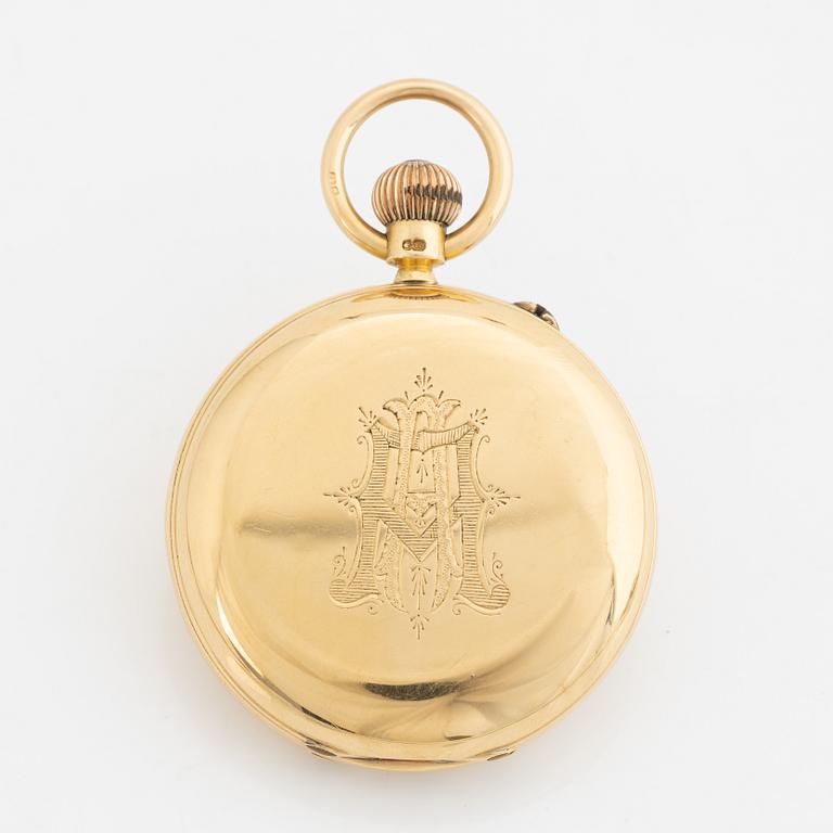 Nicole Nielsen & Co, pocket watch, hunter, 48 mm.