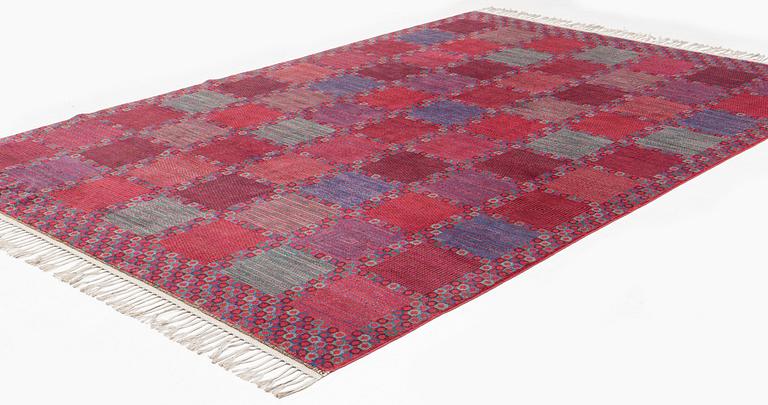 Barbro Nilsson, a carpet. "Rödingen", knotted pile, ca 365 x 244 cm, signed AB MMF BN.