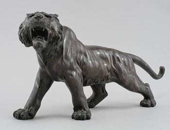 SKULPTUR, patinerad metall, signerad, 1900-tal.