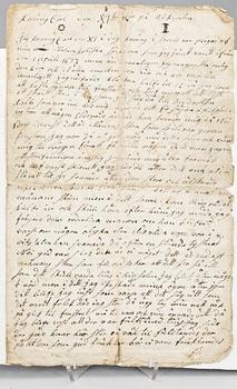 DOKUMENT, troligen 1700-talets mitt.