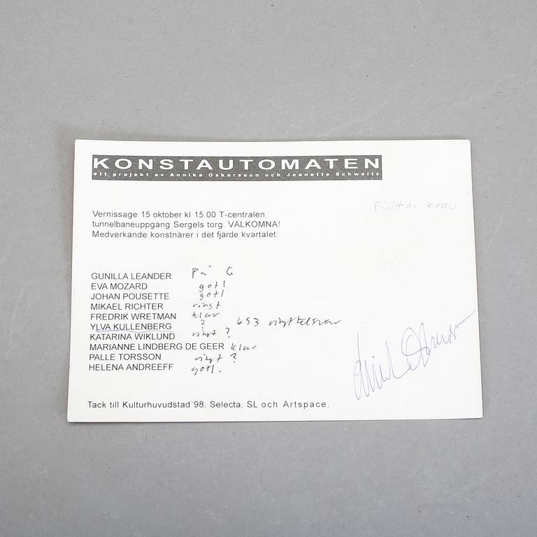 YLVA KULLENBERG, betong och papper, ej signerad.