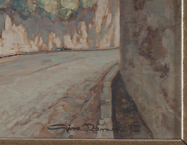 GINO ROMITI, oil on panel, signed.