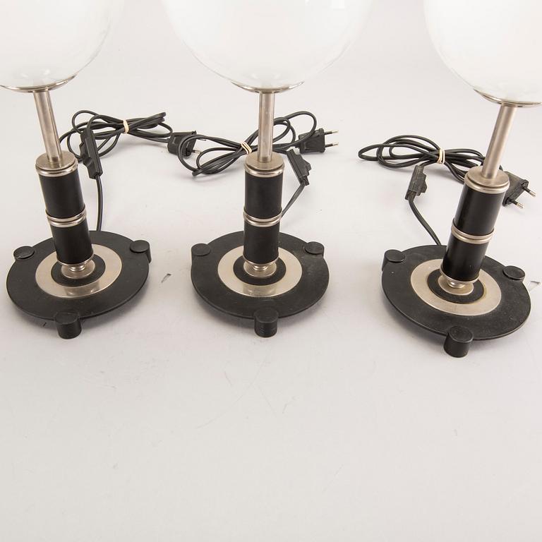 Table lamps, 3 pcs, 1900s.