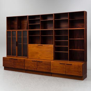 A 1960/70's rosewood bookcase by Ib Kofod Larsen, Faarup Møbelfabrik, Denmark.