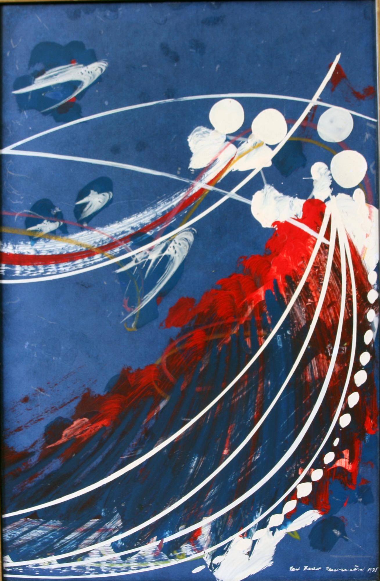 CARL FREDRIK REUTERSWÄRD, blandteknik på pappannå, sign o dat 1975.