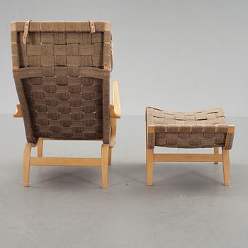 VILSTOL MED FOTPALL, "Pernilla", Bruno Mathsson, Firma Karl Mathsson, Värnamo.