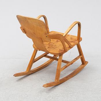 A rocking chair, 'Per-stolen', Per Aaslid, Aaslid Møbelfabrikk, Fyrde, Volda, Norway 1940/50`s.