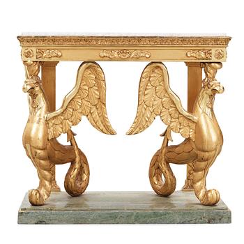 1200. A Swedish late Gustavian console table dated 1816.