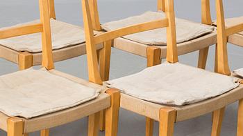 BRUNO MATHSSON, stolar 10 st, "Mimat", Matsson International Värnamo.