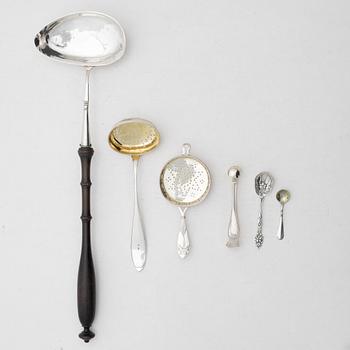 Silver, 11 pieces, including AJ Lignell, Sundsvall, active 1806-1824.