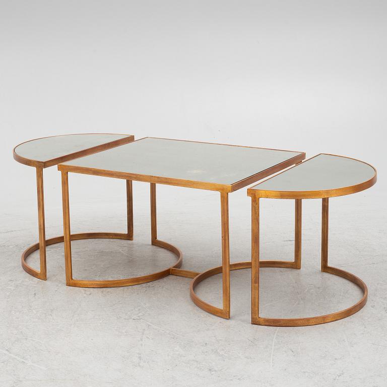 A three-piece coffee table, Oscar & Clothilde.