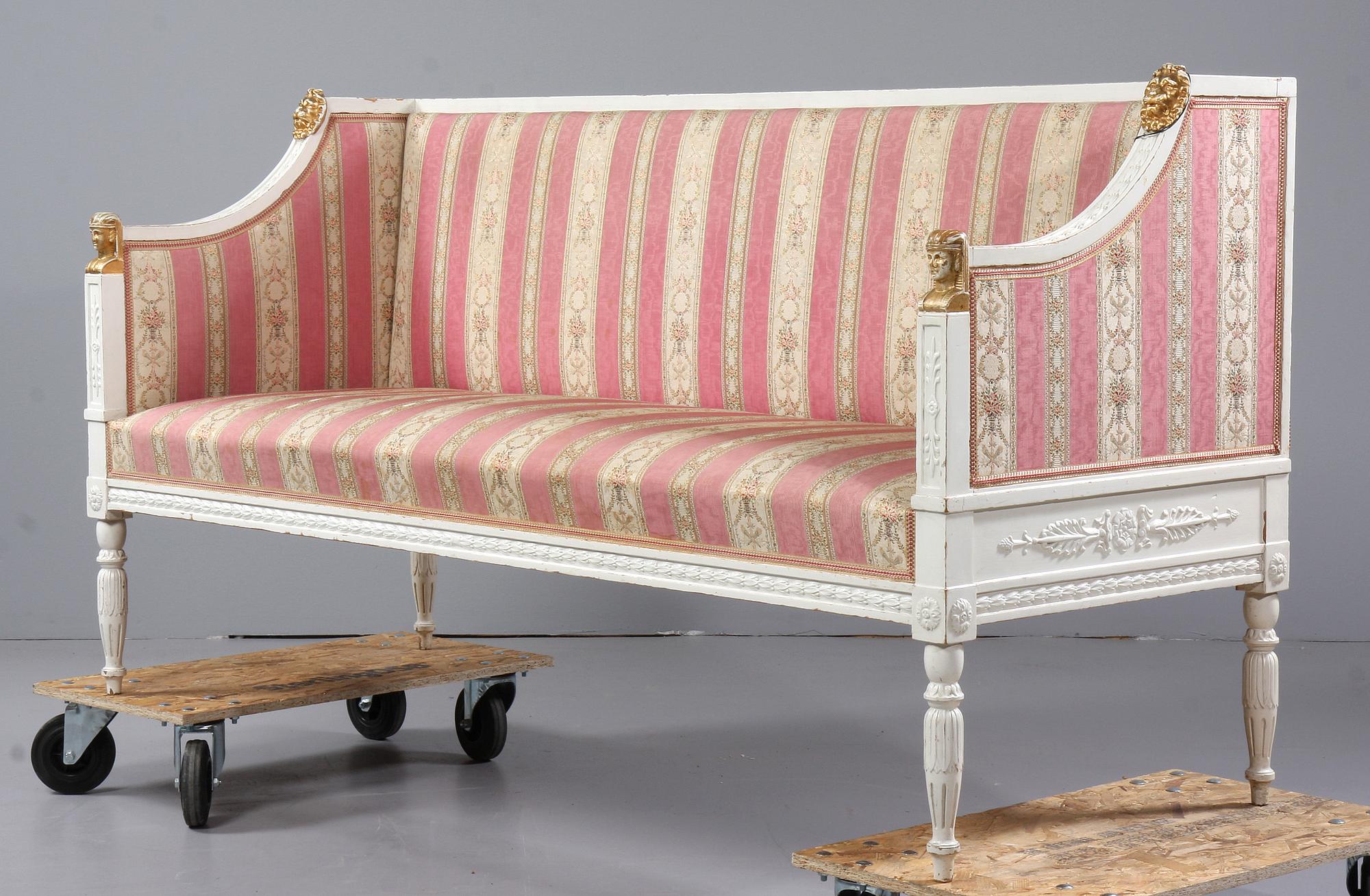 SOFFA, sengustaviansk stil, runt sekelskiftet 1800/1900.