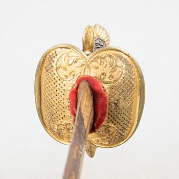 Värja för officer vid infanteriet, Sverige, gustaviansk.