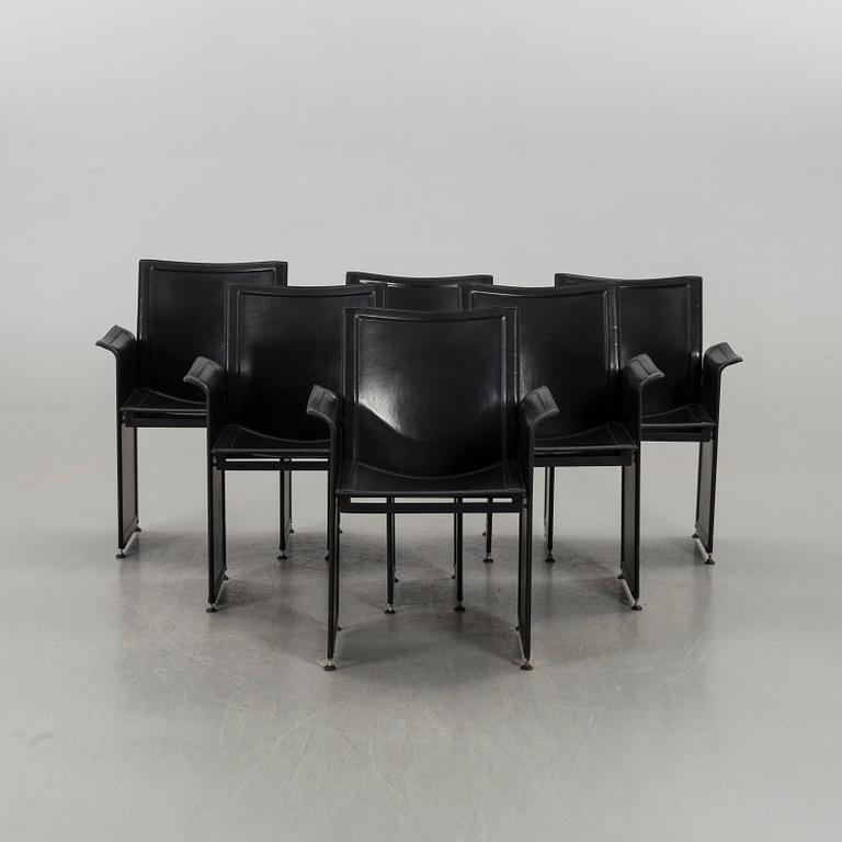 TITO AGNOLI, karmstolar, 6 st, "Korium", för Matteo Grassi.