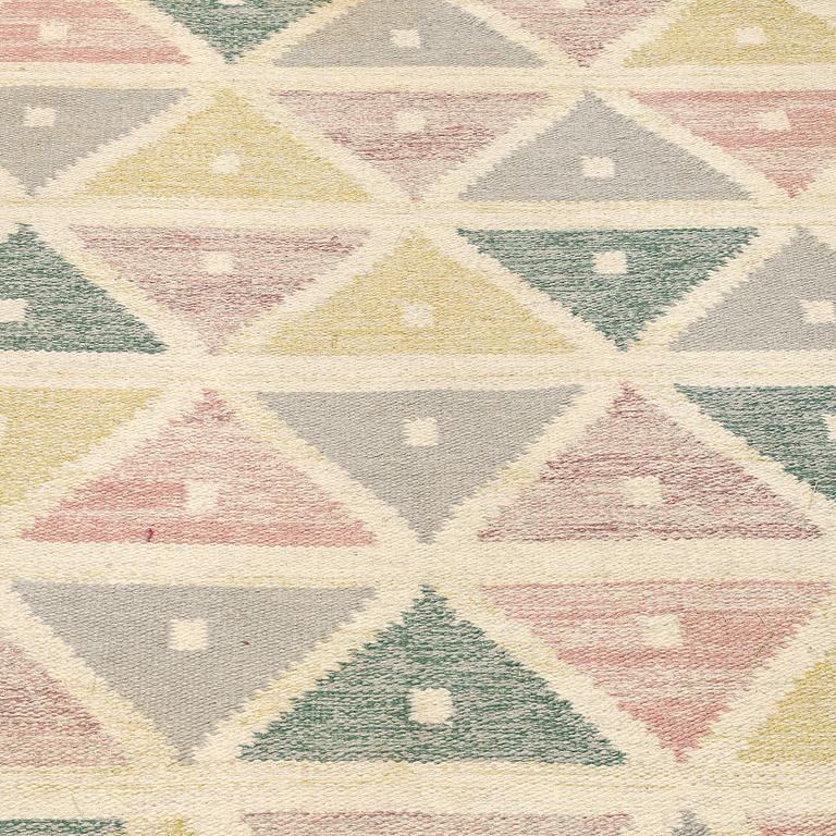 Sigvard Bernadotte, matto, "Harlequin", flat weave, ca 241,5 x 163,5 cm, signed SB.