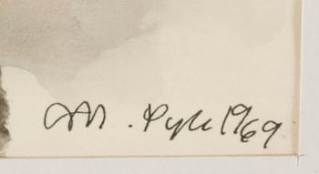 MADELEINE PYK, blandteknik, signerad och daterad 1969.