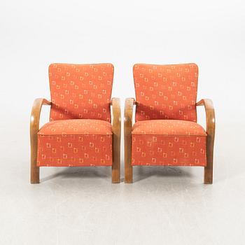 Fåtöljer, ett par, 1940-tal.