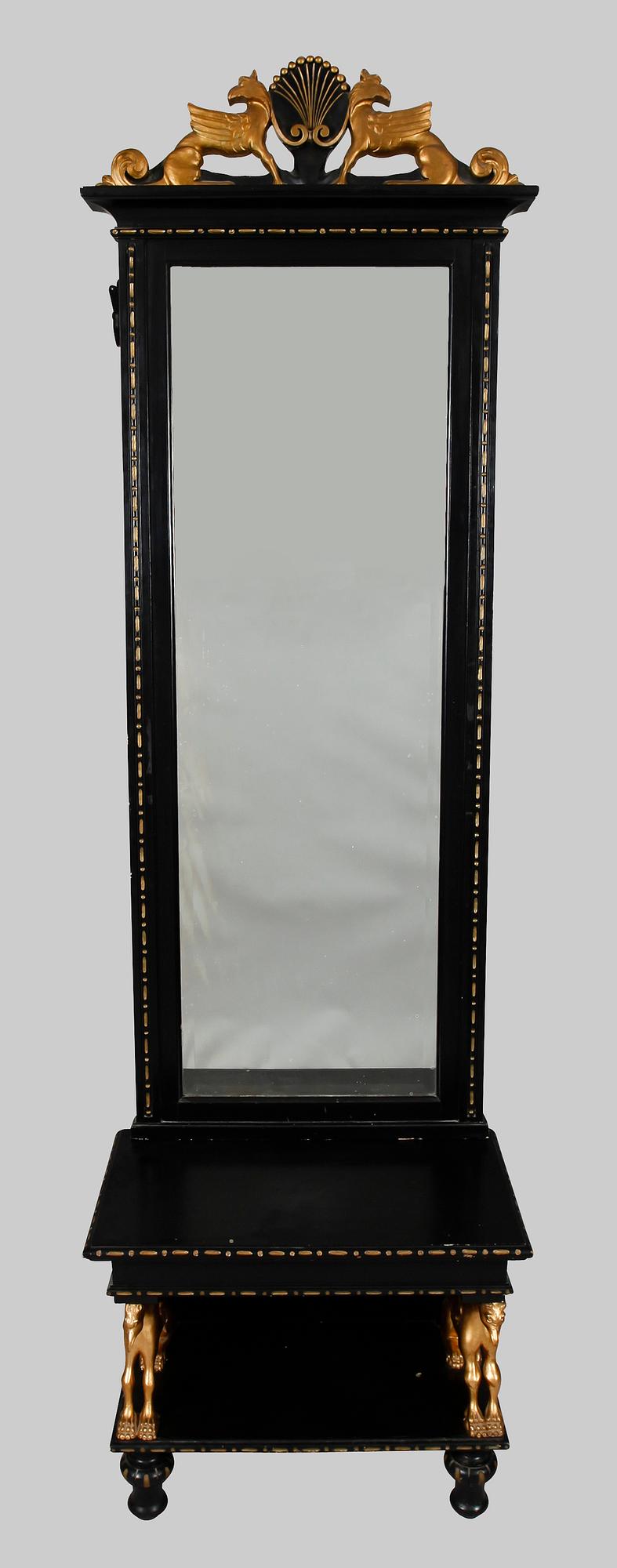 SPEGEL MED BORD, empirestil, 1800-tal.