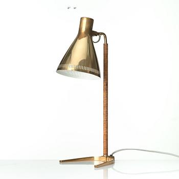 Paavo Tynell, a model '9224' brass table lamp, Taito Oy, Finland, mid 20th century.