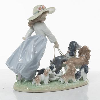 Lladró Privilege, figurine, "Puppy parade", Lladró, Spain.
