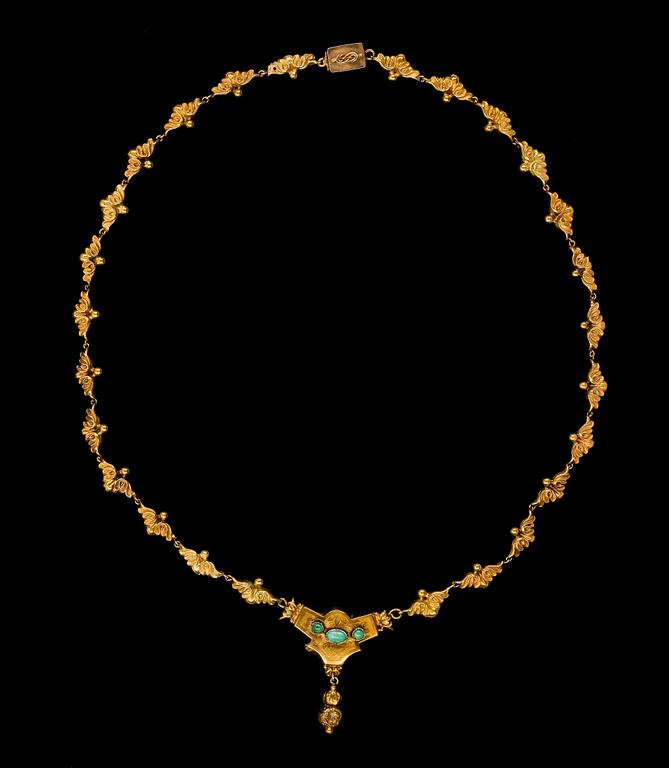 HALSBAND, 2 st, 1800/1900-tal.