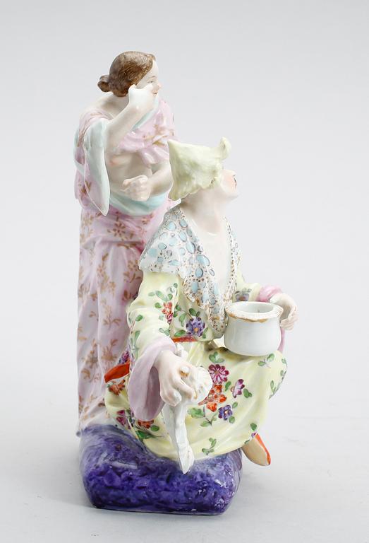 FIGURGRUPP, porslin, Meissen, 1800-tal.