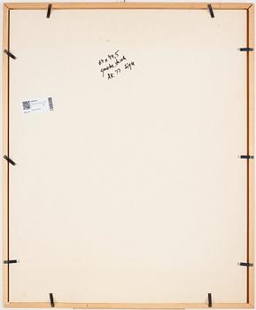 CO Hultén, gouache på papper, signerad och utförd på 1950-talet.