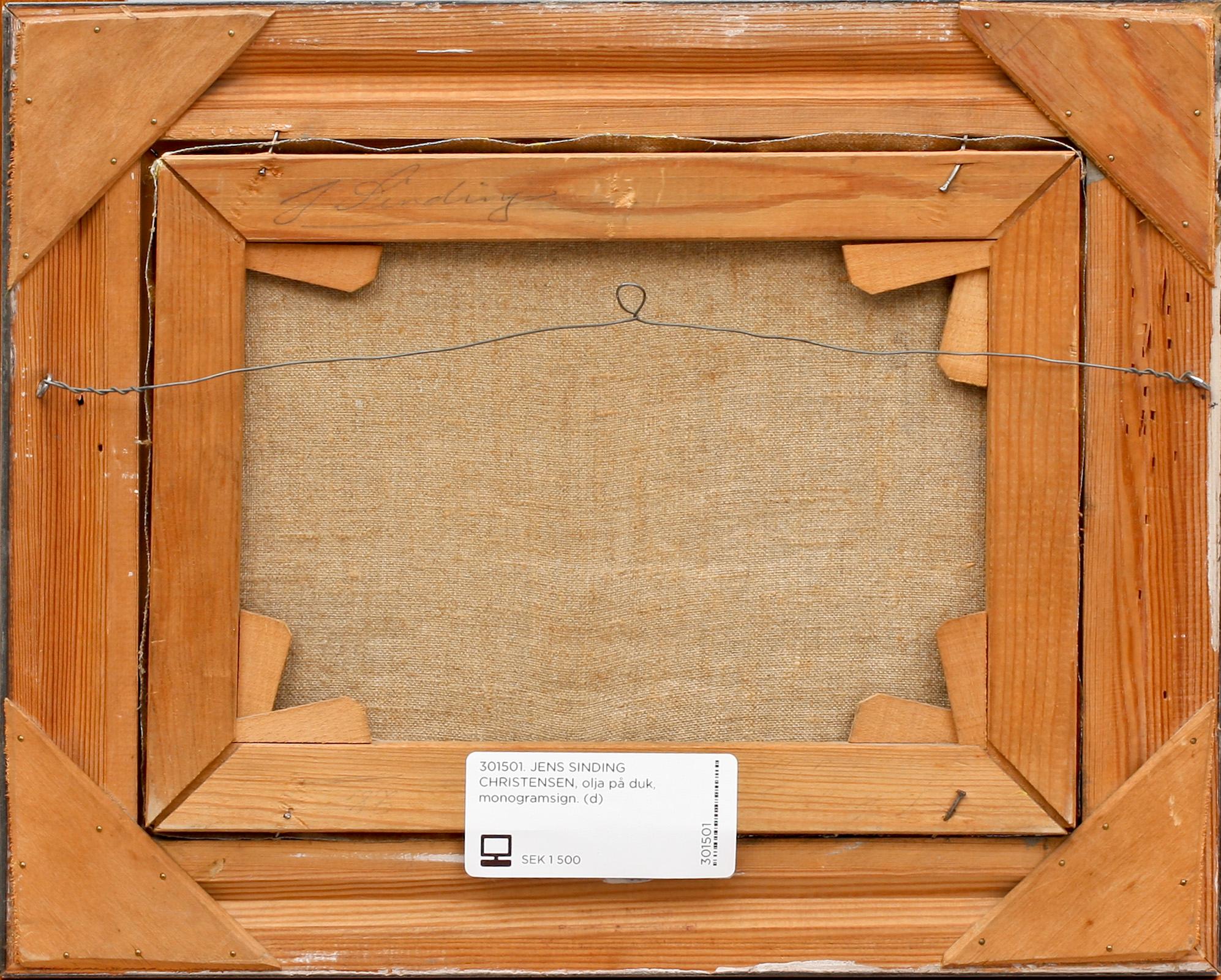 JENS SINDING CHRISTENSEN, olja på duk, monogramsign.