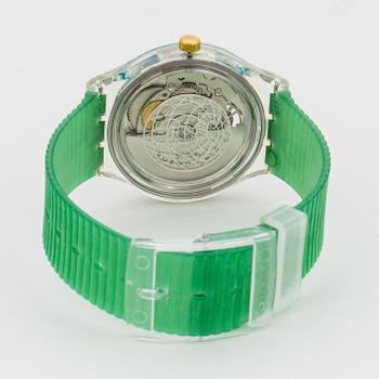 SWATCH, Automatic, Time To Move, wristwatch, 36.8 mm,