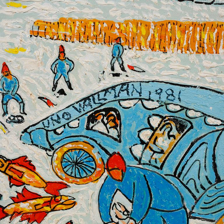 UNO VALLMAN, olja på duk, signerad och daterad 1981.