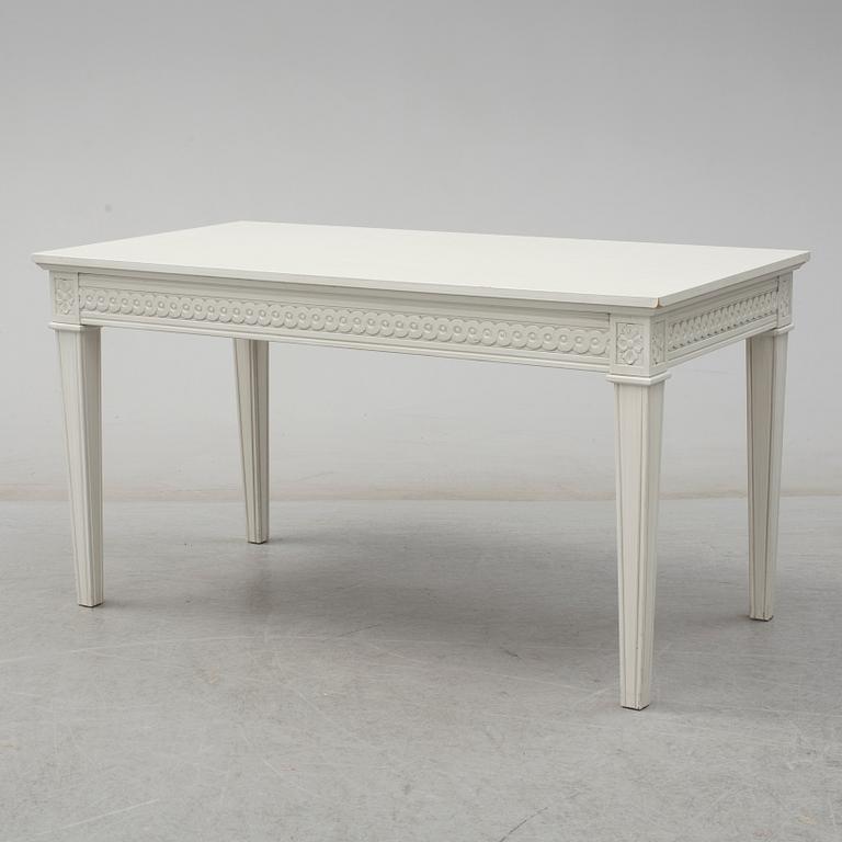 A 21st century Gustavian style coffee table.