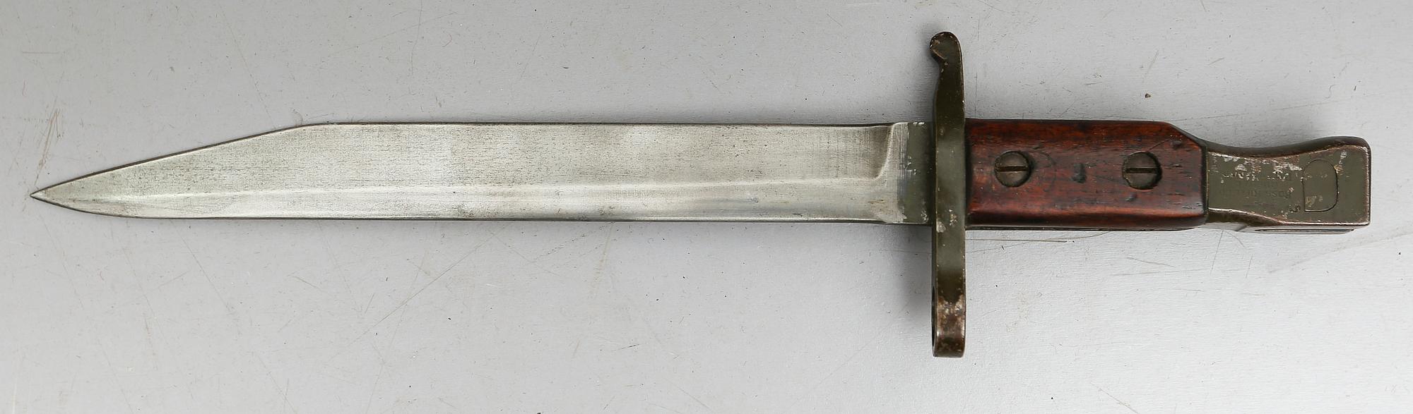 BAJONETT, Ross Rifle Co, Quebec, 1907.