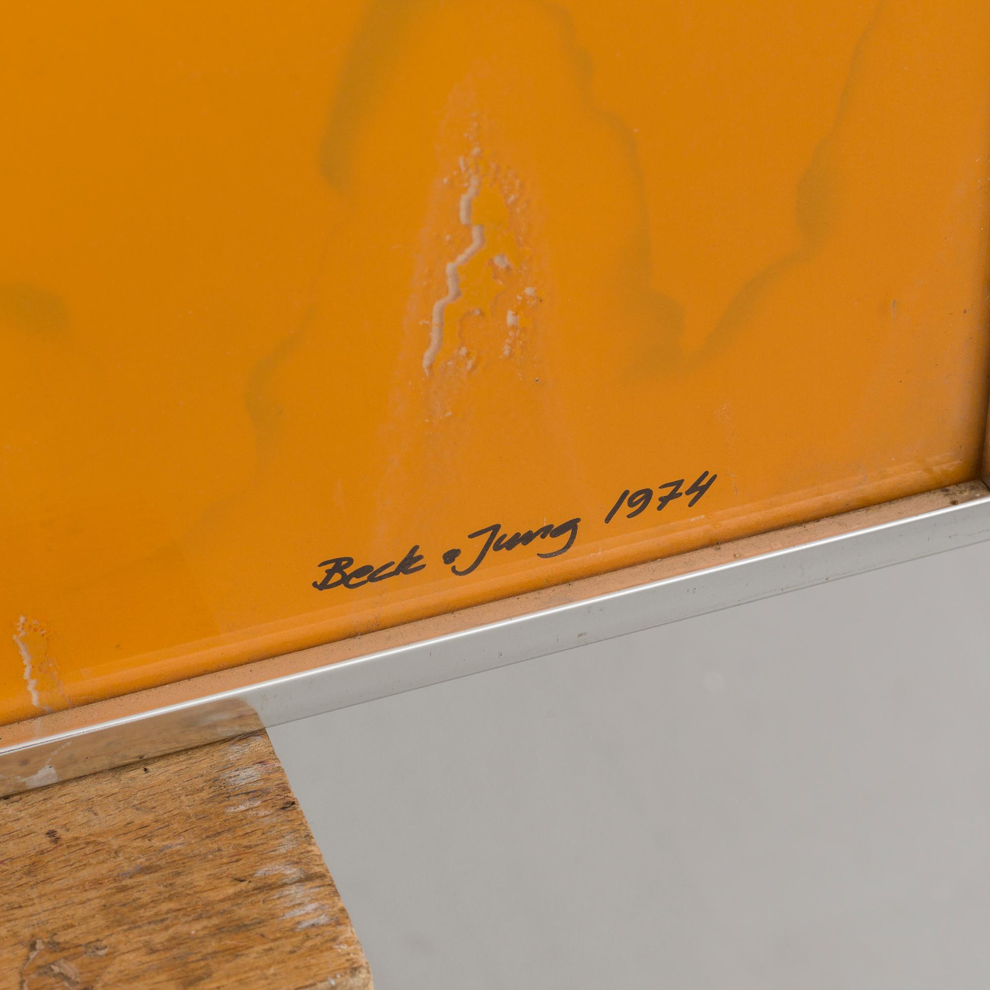 BECK & JUNG, a 1974 signed and numbered screen print.