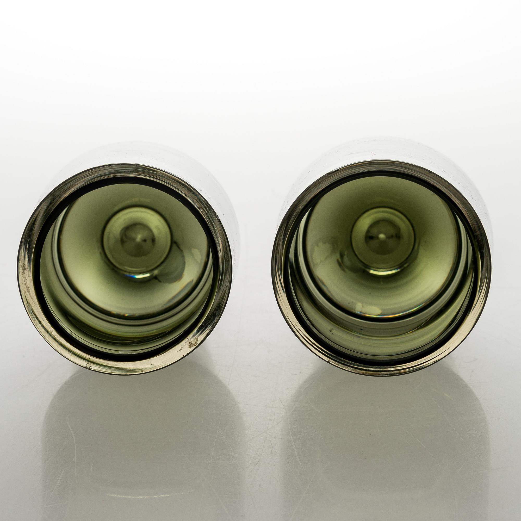 ERKKI VESANTO, VASER, 4 st, glas. Signerade.