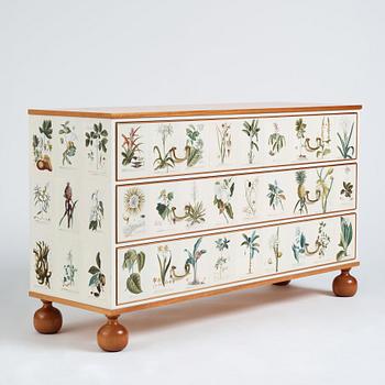 Josef Frank, a mahogany chest of drawers 'Flora Linné', Svenskt Tenn, Sweden 2007, made in a limited edition of model nr 1050.