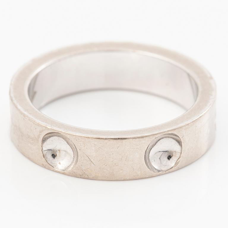 Louis Vuitton, ring, “Empreinte”, 18K white gold with a brilliant-cut diamond.