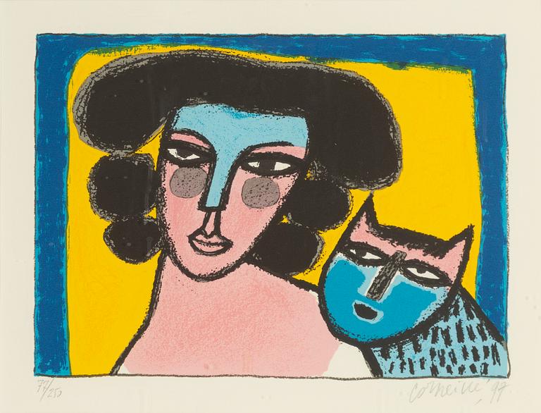 Beverloo Corneille, Kvinna med katt.