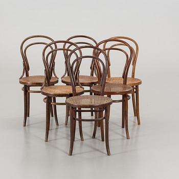 SIX BENTWOOD CHAIRS FROM 20TH CENTURY.