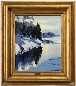 Axel Lind, Winter landscape.