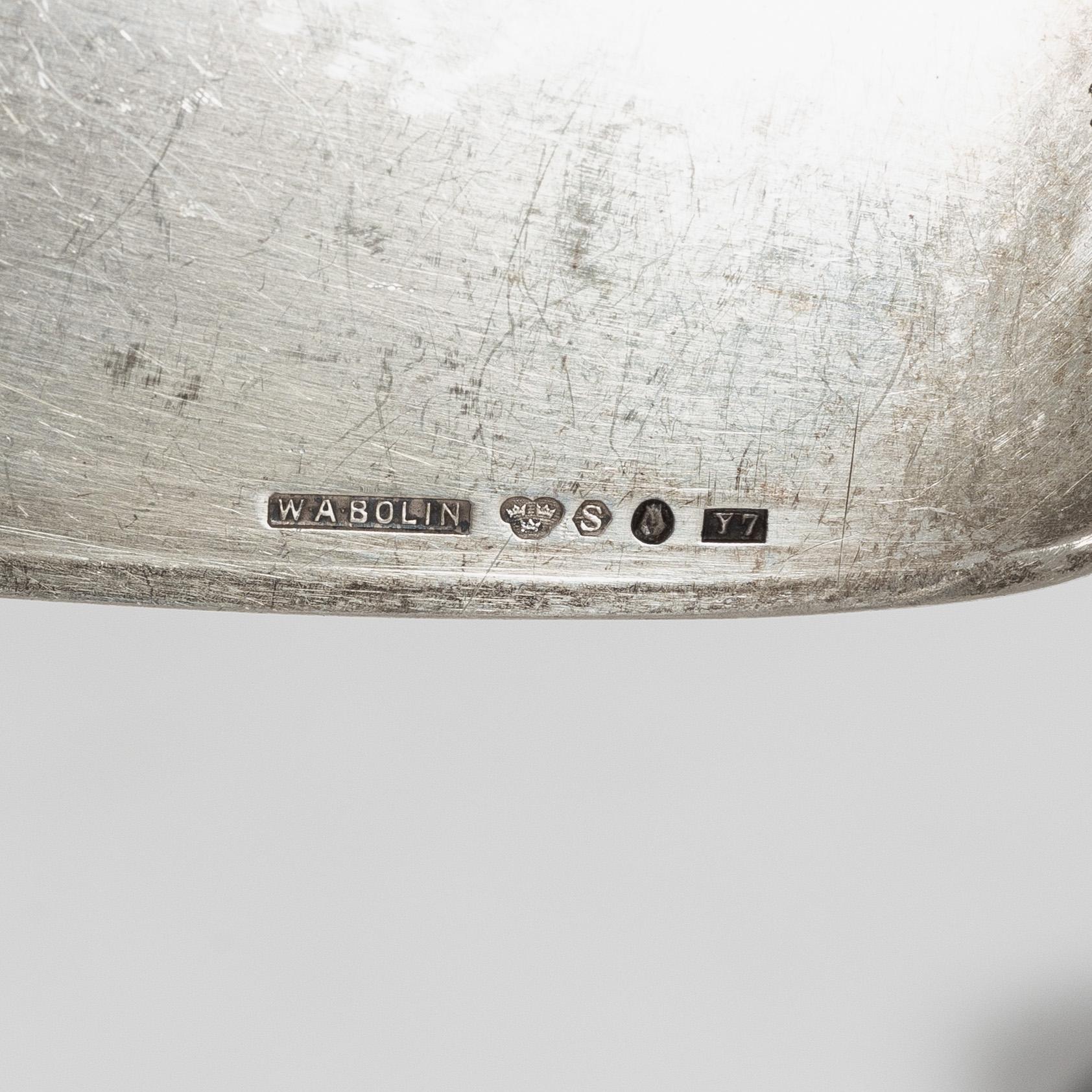 W.A. Bolin, Bestickuppsättning, 65 delar, silver, modell F, Stockholm, bl a 1926.
