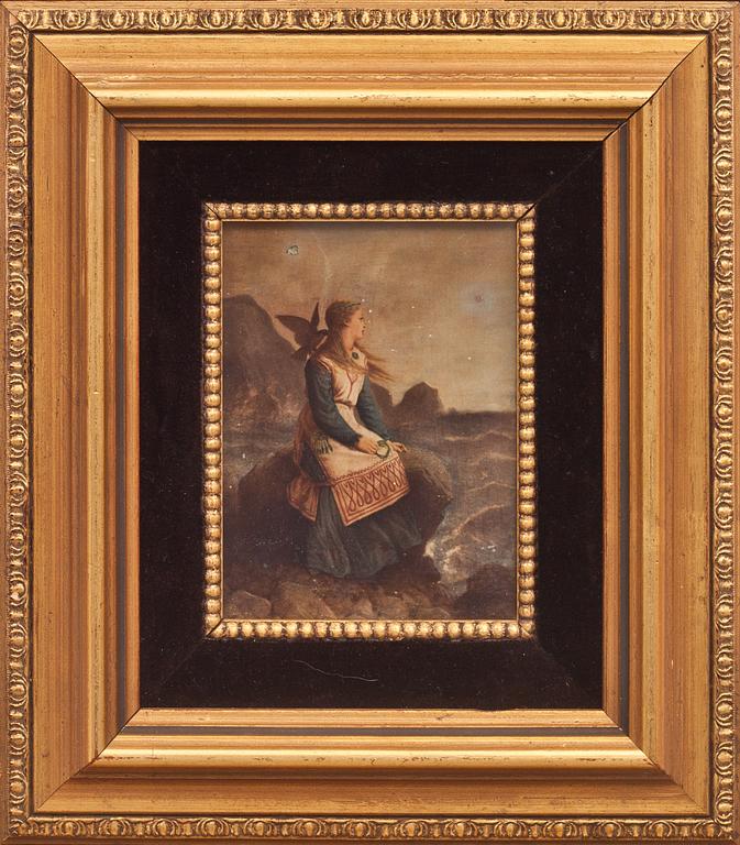 OKÄND KONSTNÄR, glasmålning, 1800/1900-tal.